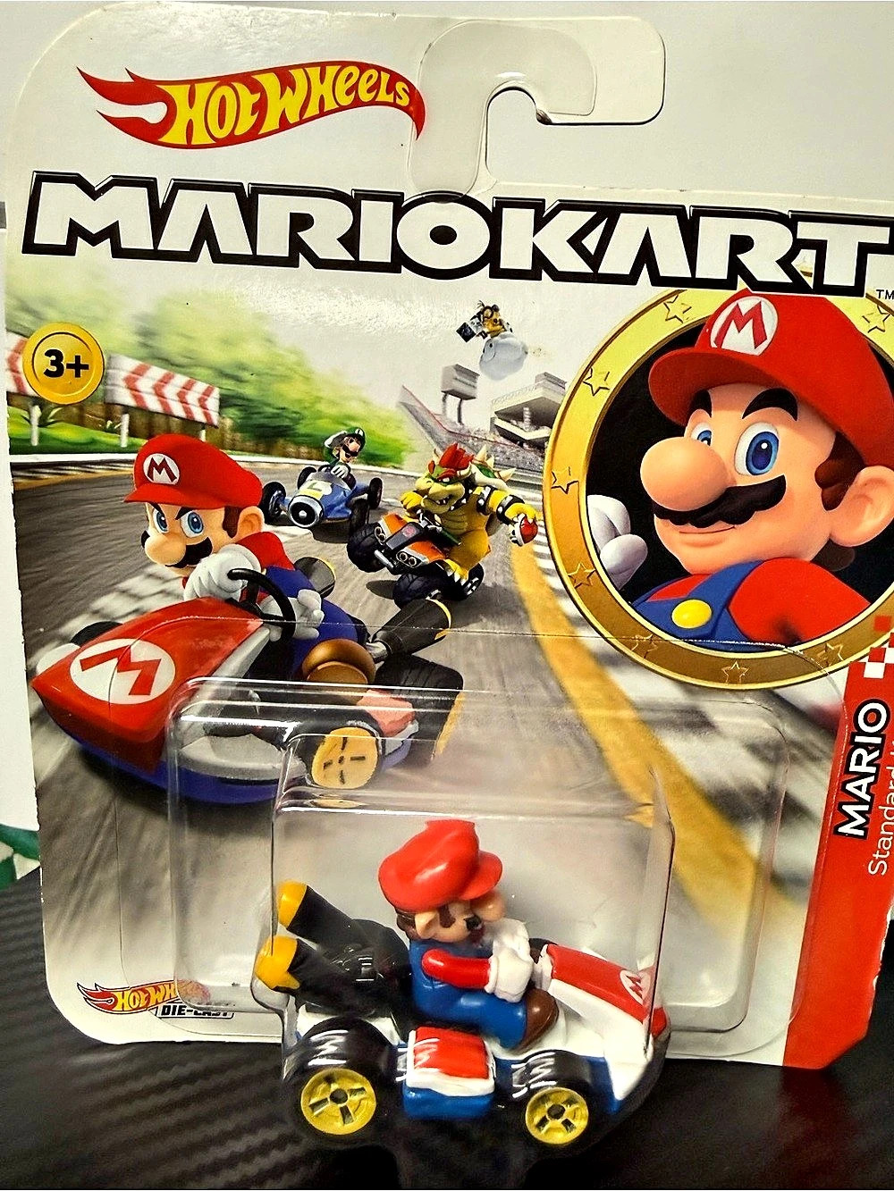 Hot Wheels Mario Kart Mario Standard Kart Diecast Car 2019